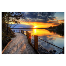 Load image into Gallery viewer, Sunset River - Full Drill Diamond Painting