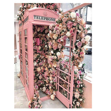 Load image into Gallery viewer, Flowers Telephone Box - Full Drill Diamond Painting