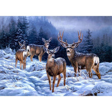 Load image into Gallery viewer, Elk - Full Drill Diamond Painting