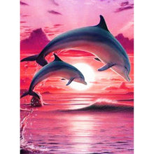 Load image into Gallery viewer, Dolphin - Full Drill Diamond Painting