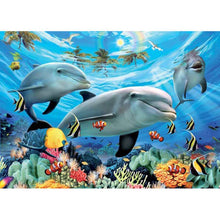 Load image into Gallery viewer, Dolphin - Full Drill Diamond Painting