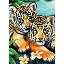 Load image into Gallery viewer, Lovely Tigers - Full Drill Diamond Painting