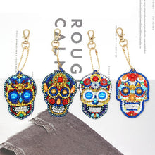 Load image into Gallery viewer, 4pcs Skull DIY Keychain