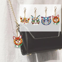 Load image into Gallery viewer, 4pcs Cat DIY Keychain