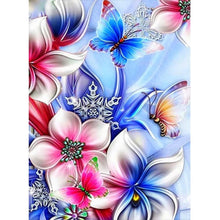 Load image into Gallery viewer, Butterfly and flower - Full Drill Diamond Painting