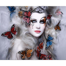 Load image into Gallery viewer, Butterfly Girl - Full Drill Diamond Painting