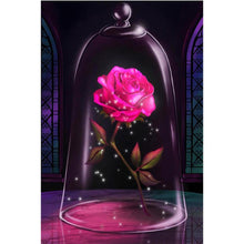 Load image into Gallery viewer, Rose in th glass - Full Drill Diamond Painting
