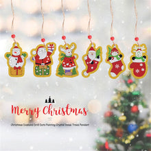 Load image into Gallery viewer, 5pcs/set Double Sided Christmas DIY Diamond Painting  Hanging Pendant Trees Decoration