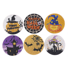 Load image into Gallery viewer, Mandala/Halloween/Butterflies - Round Wooden Coaster Mug