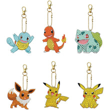 Load image into Gallery viewer, 6pcs Cartoon Double-sided Keychain