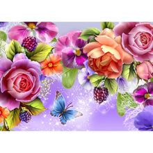 Load image into Gallery viewer, Flowers - Full Drill Diamond Painting
