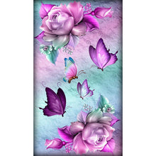 Load image into Gallery viewer, Flower Butterfly - Full Drill Diamond Painting - 30x48cm