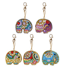 Load image into Gallery viewer, 5pcs Elephant DIY Keychain