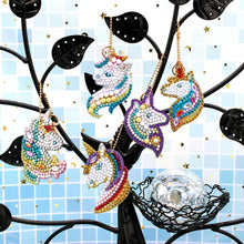Load image into Gallery viewer, 5pcs Unicorn DIY Keychain