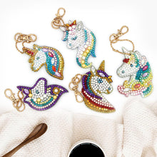 Load image into Gallery viewer, 5pcs Unicorn DIY Keychain