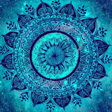 Load image into Gallery viewer, Blue Mandala - Full Drill Diamond Painting