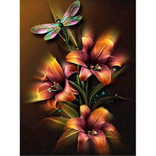 Load image into Gallery viewer, Tulip and dragonfly - Full Drill Diamond Painting