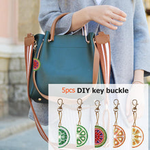 Load image into Gallery viewer, 5pcs Fruit DIY Keychain