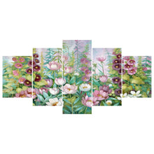 Load image into Gallery viewer, 5-pictures Lotus - Full Drill Diamond Painting - 95x45cm