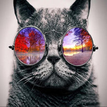 Load image into Gallery viewer, Cool Cat - Full Drill Diamond Painting