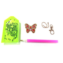 Load image into Gallery viewer, 5pcs Butterfly DIY Keychain