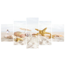 Load image into Gallery viewer, 5-pictures Beach - Full Drill Diamond Painting - 95x45cm