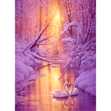 Load image into Gallery viewer, Swan - Full Drill Diamond Painting