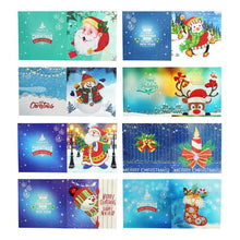 Load image into Gallery viewer, 8pcs/set Christmas Greeting Cards Diamond Painting