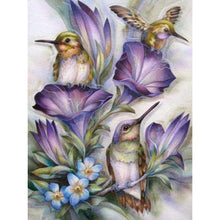 Load image into Gallery viewer, Hummingbird Flower - Full Drill Diamond Painting