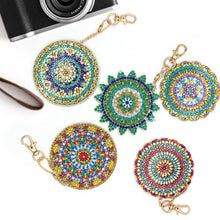 Load image into Gallery viewer, 5pcs Mandala DIY Keychain