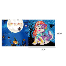Load image into Gallery viewer, 4pcs/Set-Halloween-Diamond Greeting Cards