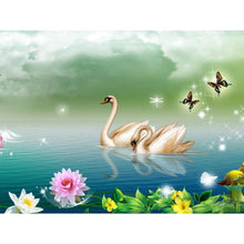 Load image into Gallery viewer, Swan - Full Drill Diamond Painting