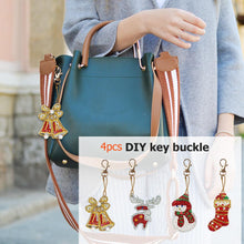 Load image into Gallery viewer, 4pcs Christmas DIY Keychain