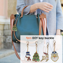 Load image into Gallery viewer, 4pcs Christmas DIY Keychain