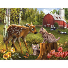 Load image into Gallery viewer, Deer Nature - Full Drill Diamond Painting