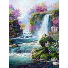 Load image into Gallery viewer, Waterfall Scenery - Full Drill Diamond Painting