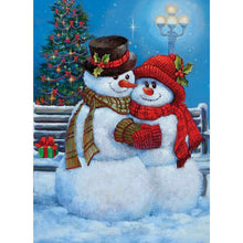 Load image into Gallery viewer, Snowman - Full Drill Diamond Painting