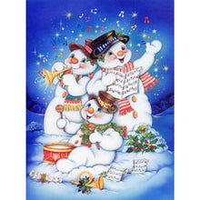Load image into Gallery viewer, Snowman - Full Drill Diamond Painting