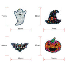 Load image into Gallery viewer, 4pcs Halloween DIY Keychain