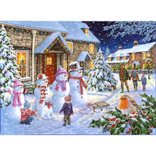 Load image into Gallery viewer, Snowman - Full Drill Diamond Painting