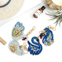 Load image into Gallery viewer, 4pcs Swan DIY Keychain