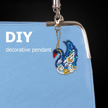 Load image into Gallery viewer, 4pcs Swan DIY Keychain