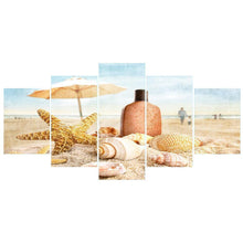 Load image into Gallery viewer, 5-pictures Beach - Full Drill Diamond Painting - 95x45cm