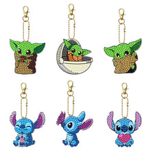 Load image into Gallery viewer, 6pcs Cartoon Double-sided Keychain