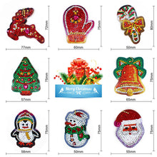 Load image into Gallery viewer, 8pcs Christmas DIY Keychain