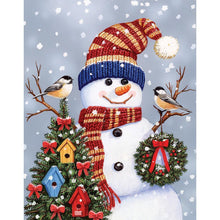 Load image into Gallery viewer, Christmas Snowman - Full Drill Diamond Painting