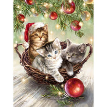 Load image into Gallery viewer, Christmas cats - Full Drill Diamond Painting
