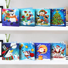 Load image into Gallery viewer, 8pcs/Set-Christmas-Diamond Greeting Cards
