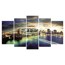 Load image into Gallery viewer, 5-pictures City - Full Drill Diamond Painting - 95x45cm