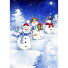 Load image into Gallery viewer, Snowman - Full Drill Diamond Painting